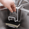 Small Kitchen Sink Sponge Holder, Durable Metal Organizer, Drainer Faucet Rack