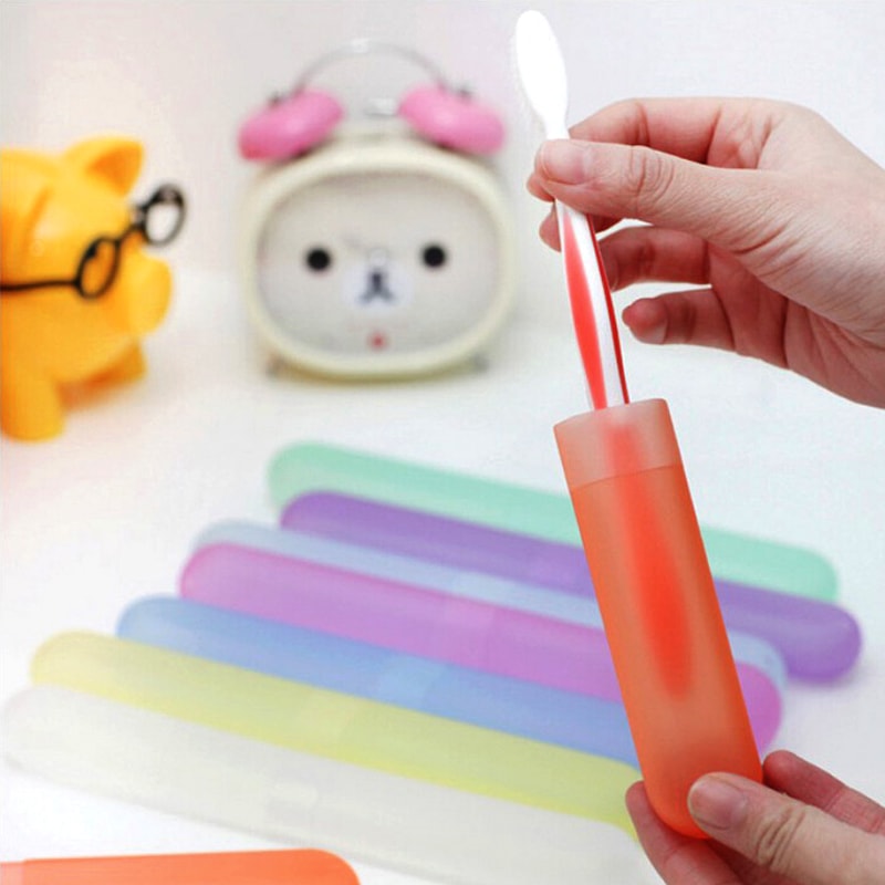 Portable Toothbrush Health Protector, Trendy Camping Travel Toothbrush Case Holder Tube Cover