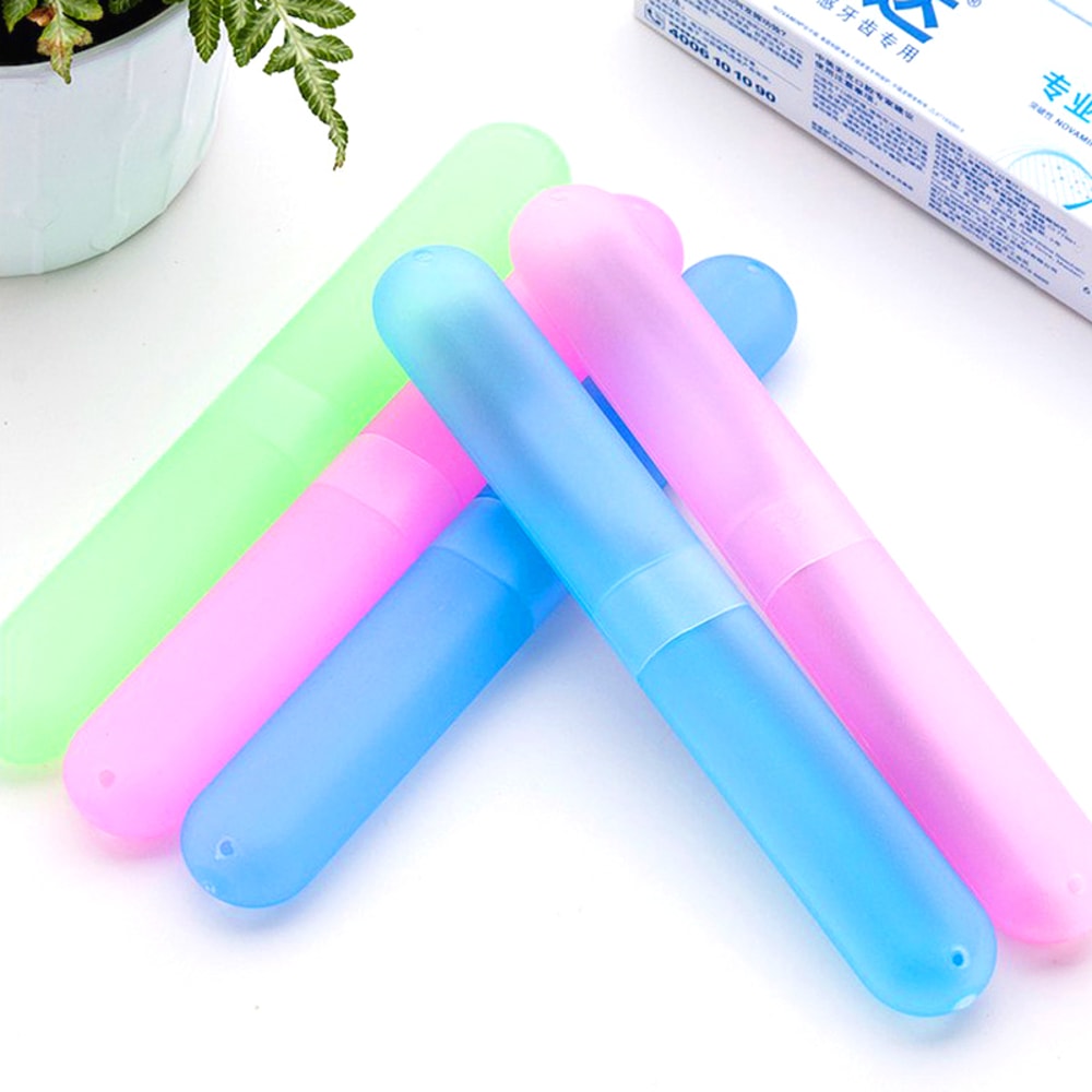 Portable Toothbrush Health Protector, Trendy Camping Travel Toothbrush Case Holder Tube Cover