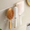 Clear Transparent Acrylic Comb Holder Organizer WallMounted Hair Brush Rack Home Bathroom Shelves 4