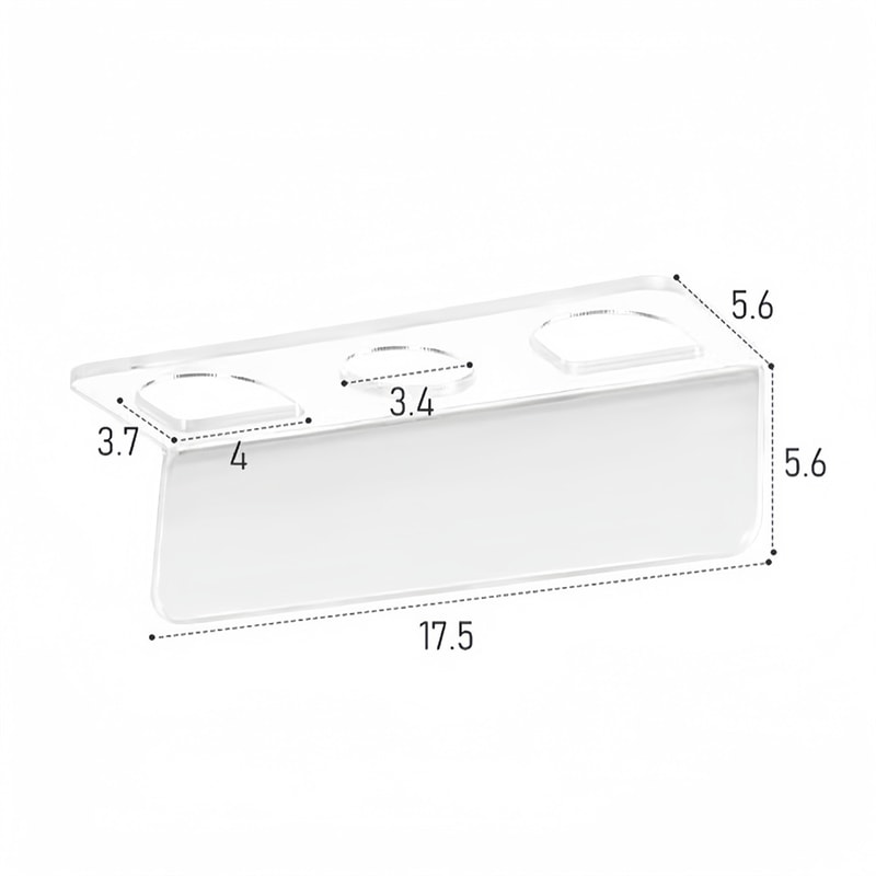 Clear Transparent Acrylic Comb Holder Organizer WallMounted Hair Brush Rack Home Bathroom Shelves 5