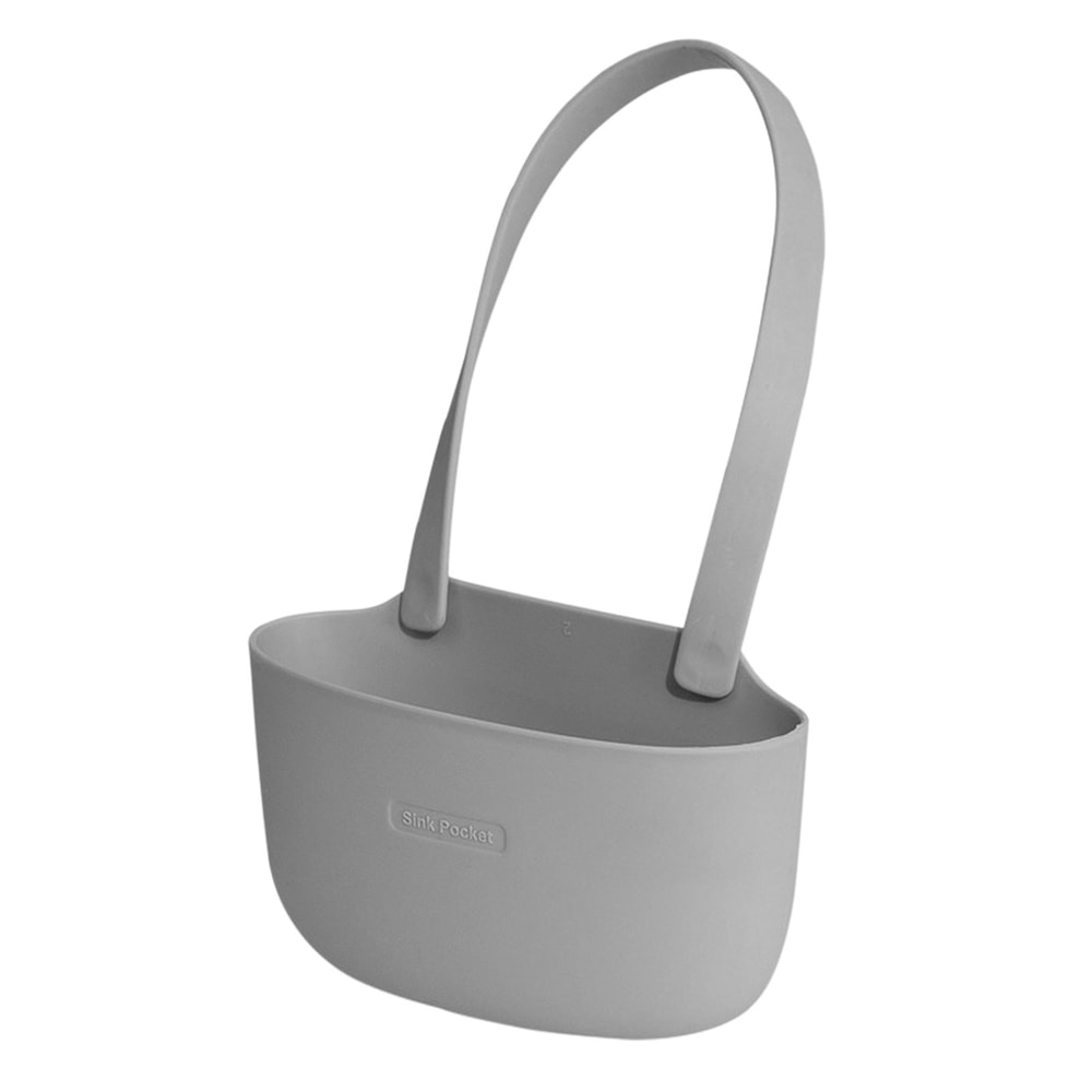 Hanging Drain Basket Bag, Kitchen Sink Sponge Holder, Single Layer Storage Drain Basket for Home Bathroom Accessories