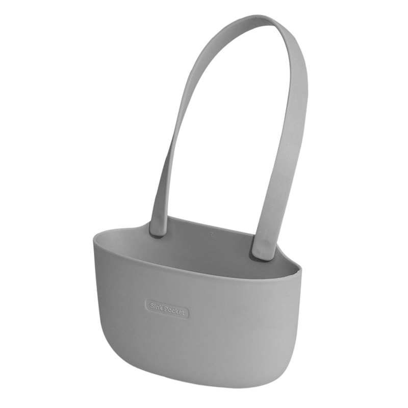 Hanging Drain Basket Bag, Kitchen Sink Sponge Holder, Single Layer Storage Drain Basket for Home Bathroom Accessories