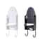 Ironing Board Hanger, Portable Wall Mount Iron Holder, Black White Storage Rack for Household & Hotel