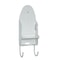 Ironing Board Hanger, Portable Wall Mount Iron Holder, Black White Storage Rack for Household & Hotel