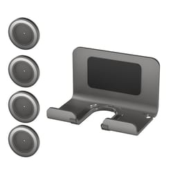 wall mounted punch-free hair dryer storage rack, space aluminum holder