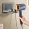 Wall Mounted PunchFree Hair Dryer Storage Rack Space Aluminum Holder 2