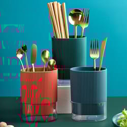 divided dish drainer, new kitchen utensil holder grid with tray, spoon fork tableware storage box