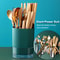 Divided Dish Drainer, New Kitchen Utensil Holder Grid with Tray, Spoon Fork Tableware Storage Box