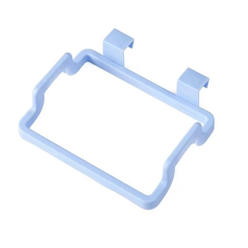 Kitchen Storage Racks & Holders, Plastic Door Back Garbage Bag Rack, Rear Cloth Hanger Storage Hook for Cabinets