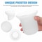 Frosted Glass Toilet Brush Bowl Cup with Storage Base for Bathroom Use