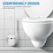 Frosted Glass Toilet Brush Bowl Cup with Storage Base for Bathroom Use