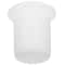 Frosted Glass Toilet Brush Bowl Cup with Storage Base for Bathroom Use