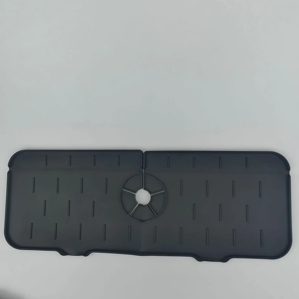 Kitchen Silicone Faucet Mat Dish Drainer Sink Shelf Bathroom Sponge Organizer Splash Guard 5