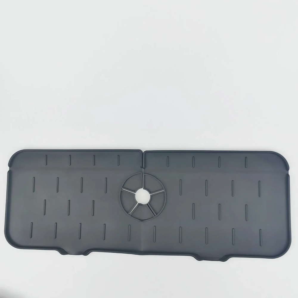 Kitchen Silicone Faucet Mat Dish Drainer Sink Shelf Bathroom Sponge Organizer Splash Guard 6