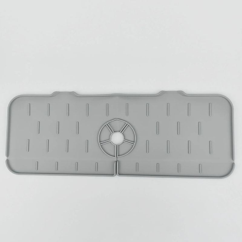 Kitchen Silicone Faucet Mat Dish Drainer Sink Shelf Bathroom Sponge Organizer Splash Guard 7