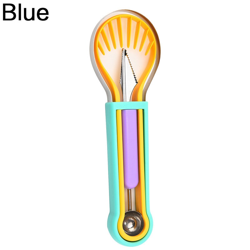 Plastic Knife Kitchen Tool Avocado Slicer Shea Corer Butter Fruit Peeler Pulp Separator 2