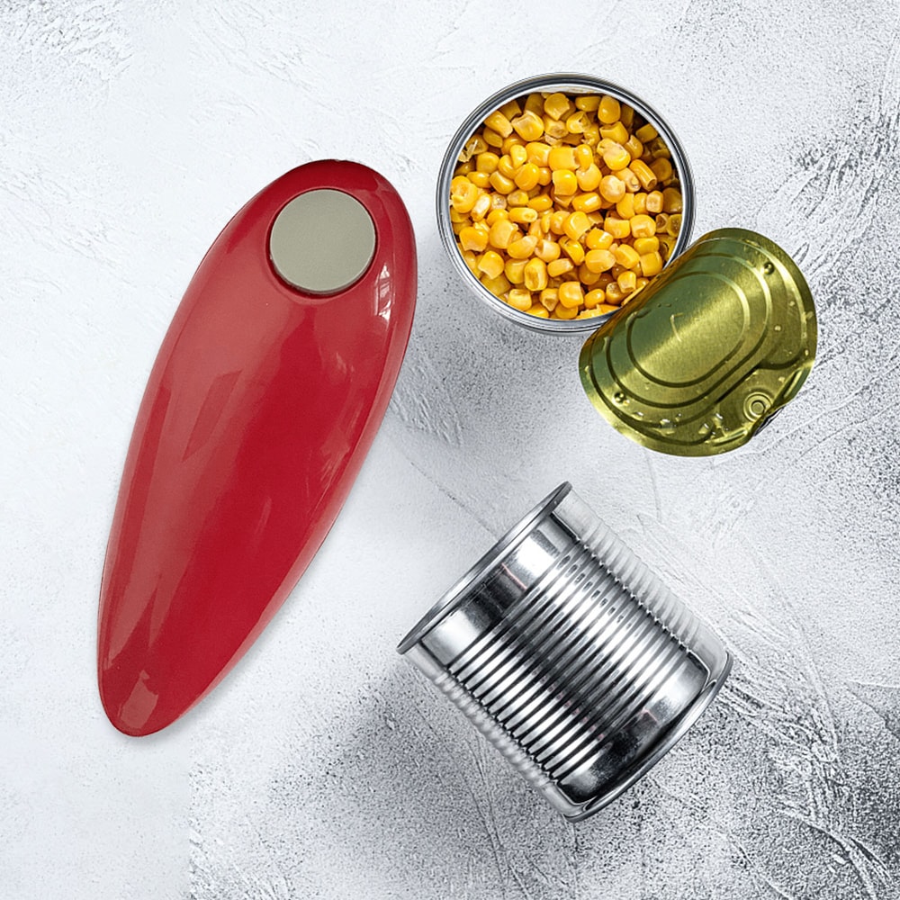 Mini Electric Can Opener, Automatic Bottle Opener, Smooth Edges Kitchen Gadget Battery Operated