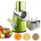 Kitchen Vegetable Cheese Grater, Manual Rotary Slicer Cutter, Chopper with Sharp Stainless Steel Drums