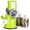 Kitchen Vegetable Cheese Grater, Manual Rotary Slicer Cutter, Chopper with Sharp Stainless Steel Drums