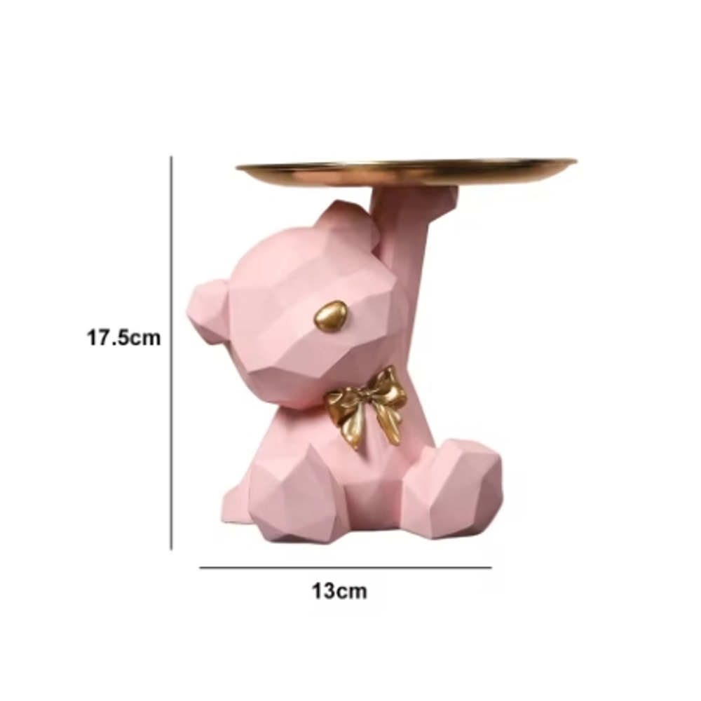 Living Room Desktop Decoration Tray Kawaii Geometric Butterfly Bear Tray Candy Miscellaneous Storag 6