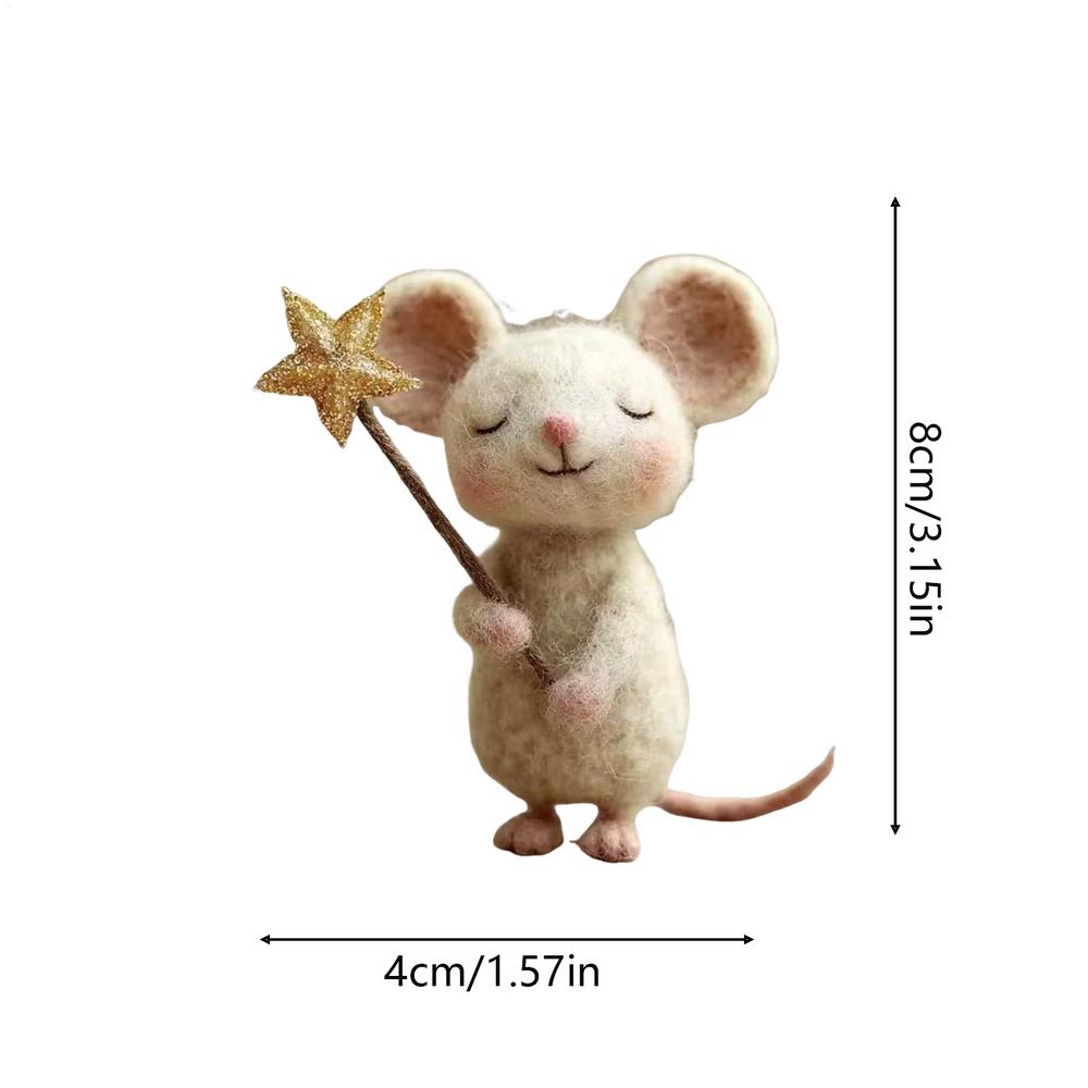 Felt Mice Fashionable Mousee Tabletop Decor for Christmas, Easter, Party Fireplace Mantel, Holiday Home Table