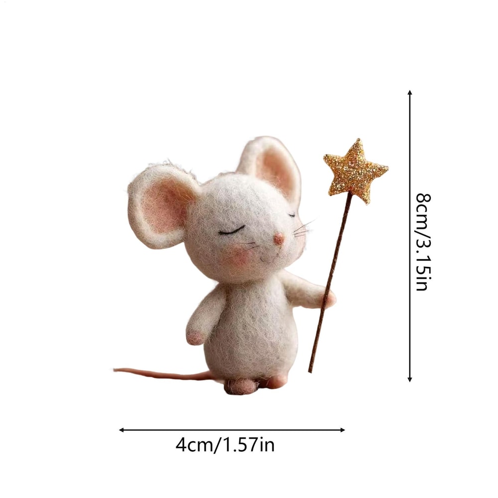 Felt Mice Fashionable Mousee Tabletop Decor for Christmas, Easter, Party Fireplace Mantel, Holiday Home Table