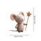 Felt Mice Fashionable Mousee Tabletop Decor for Christmas, Easter, Party Fireplace Mantel, Holiday Home Table