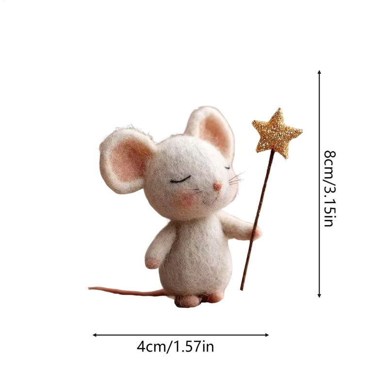 Felt Mice Fashionable Mousee Tabletop Decor for Christmas, Easter, Party Fireplace Mantel, Holiday Home Table
