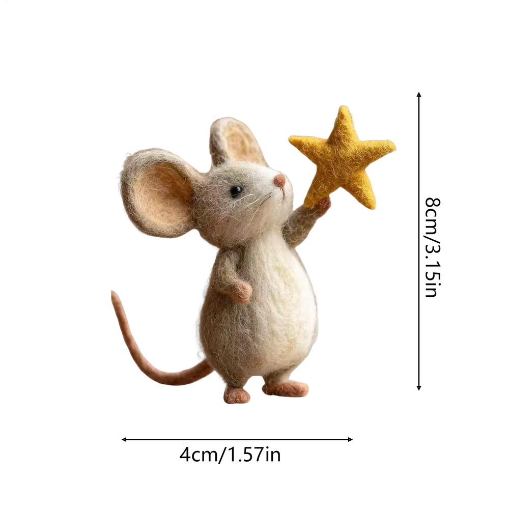 Felt Mice Fashionable Mousee Tabletop Decor for Christmas, Easter, Party Fireplace Mantel, Holiday Home Table
