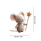 Felt Mice Fashionable Mousee Tabletop Decor for Christmas, Easter, Party Fireplace Mantel, Holiday Home Table