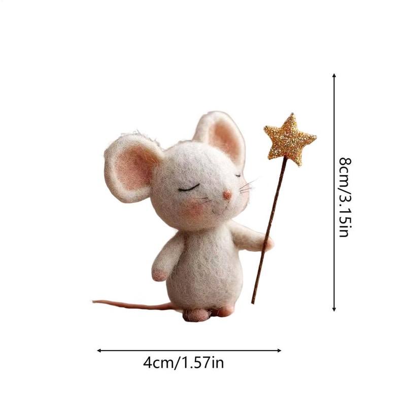 Felt Mice Fashionable Mousee Tabletop Decor for Christmas, Easter, Party Fireplace Mantel, Holiday Home Table