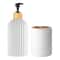 Home Decoration Organizer For Bathroom Soap Dispenser Cotton Ball Holder Toothbrush Storage 7
