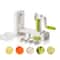 Foldable Veggie Pasta Maker, Rotary Cheese Grater, Vegetable Shredder