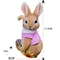 Outdoor Decorative Funny Rabbit Statue, Adorable Bunny Sculpture, Resin Figurine for Patio
