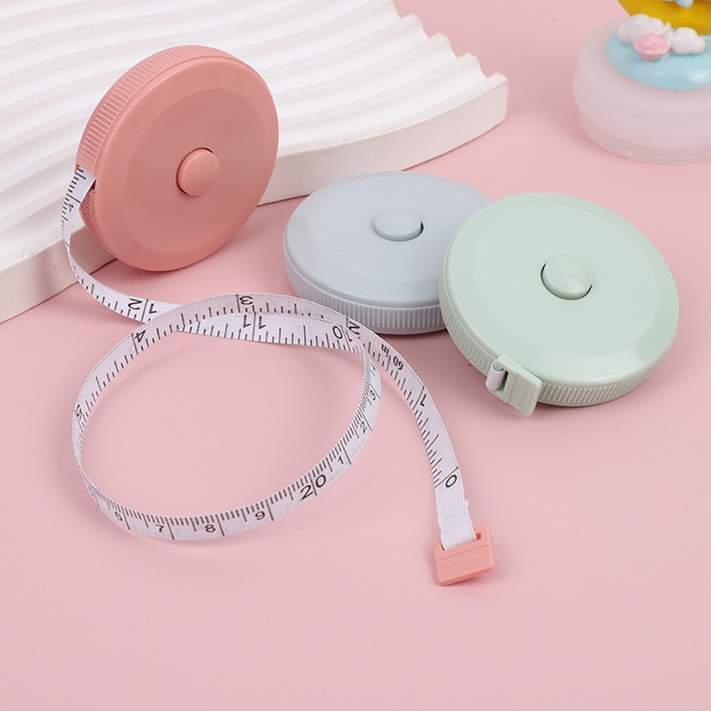 Portable Small Tape Measure Soft Leather Automatic Recycling Three Measurement For Clothes 1