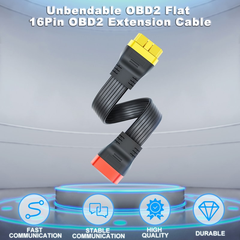 Diagnostic Tool for Launch Thinkdiag Extension Cable, Male to Female Connector, Unbendable Adapter