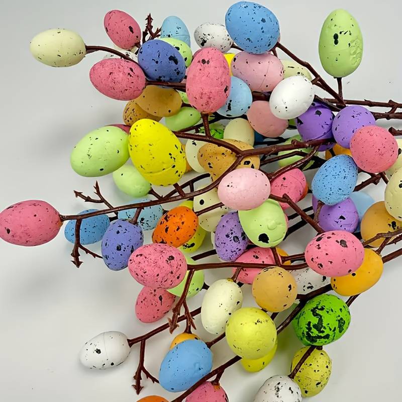 DIY Decorative Accessories: Set of Artificial Easter Eggs for Easter, Spring Festival, and Birthday Party