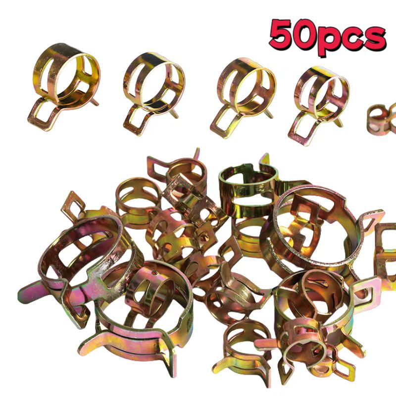 Fuel Water Tube Clamps, Spring Clip Hose Pipe Clamps Fastener