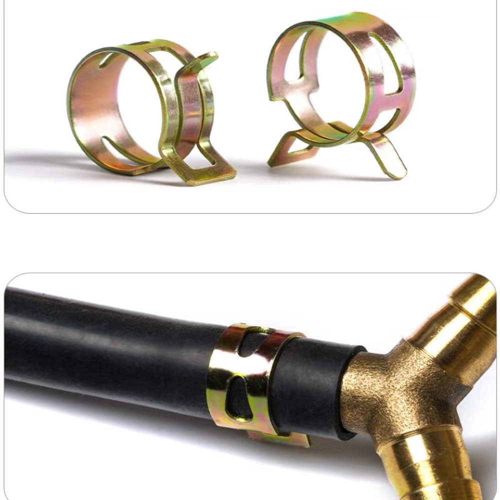Fuel Water Tube Clamps, Spring Clip Hose Pipe Clamps Fastener