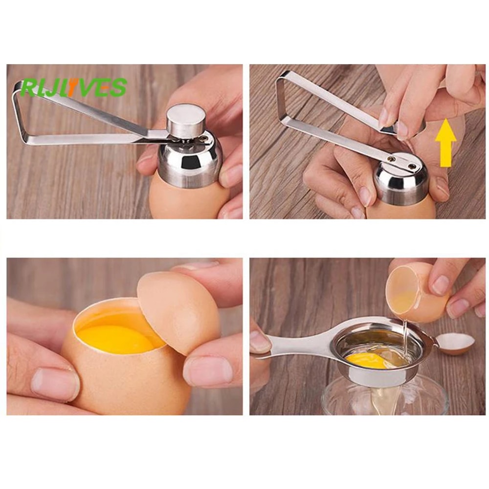 Creative Kitchen Tools Stainless Steel Egg Scissors Egg Topper Cutter Shell Opener For Quick Egg Cu 4