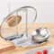 Multi-Functional Stainless Steel Pot Lid Holder, Kitchen Storage Rack Organizer for Utensils