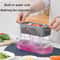 Food Chopper Kitchen Vegetable Slicer, Multifunctional Onion Chopper Handle, Dicer