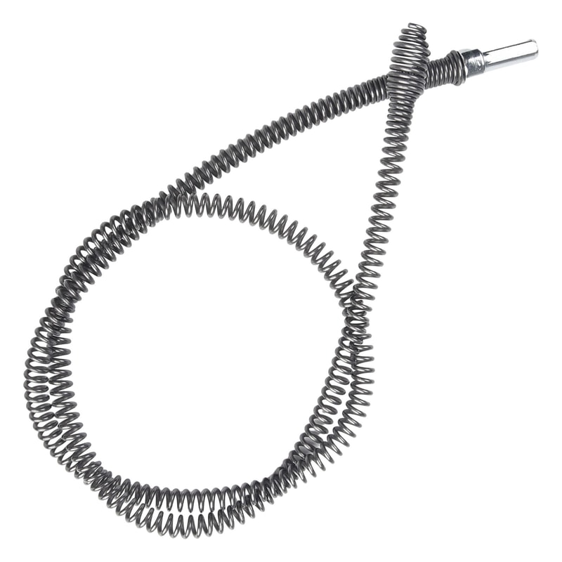 Manganese Steel Spring Head Unblocker Tool for Pipe Dredging, Bathroom Kitchen Drainer Cleaner