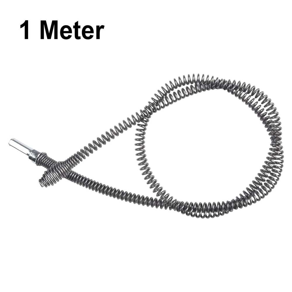 Manganese Steel Spring Head Unblocker Tool for Pipe Dredging, Bathroom Kitchen Drainer Cleaner