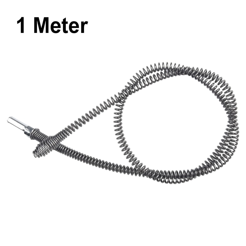 Manganese Steel Spring Head Unblocker Tool for Pipe Dredging, Bathroom Kitchen Drainer Cleaner