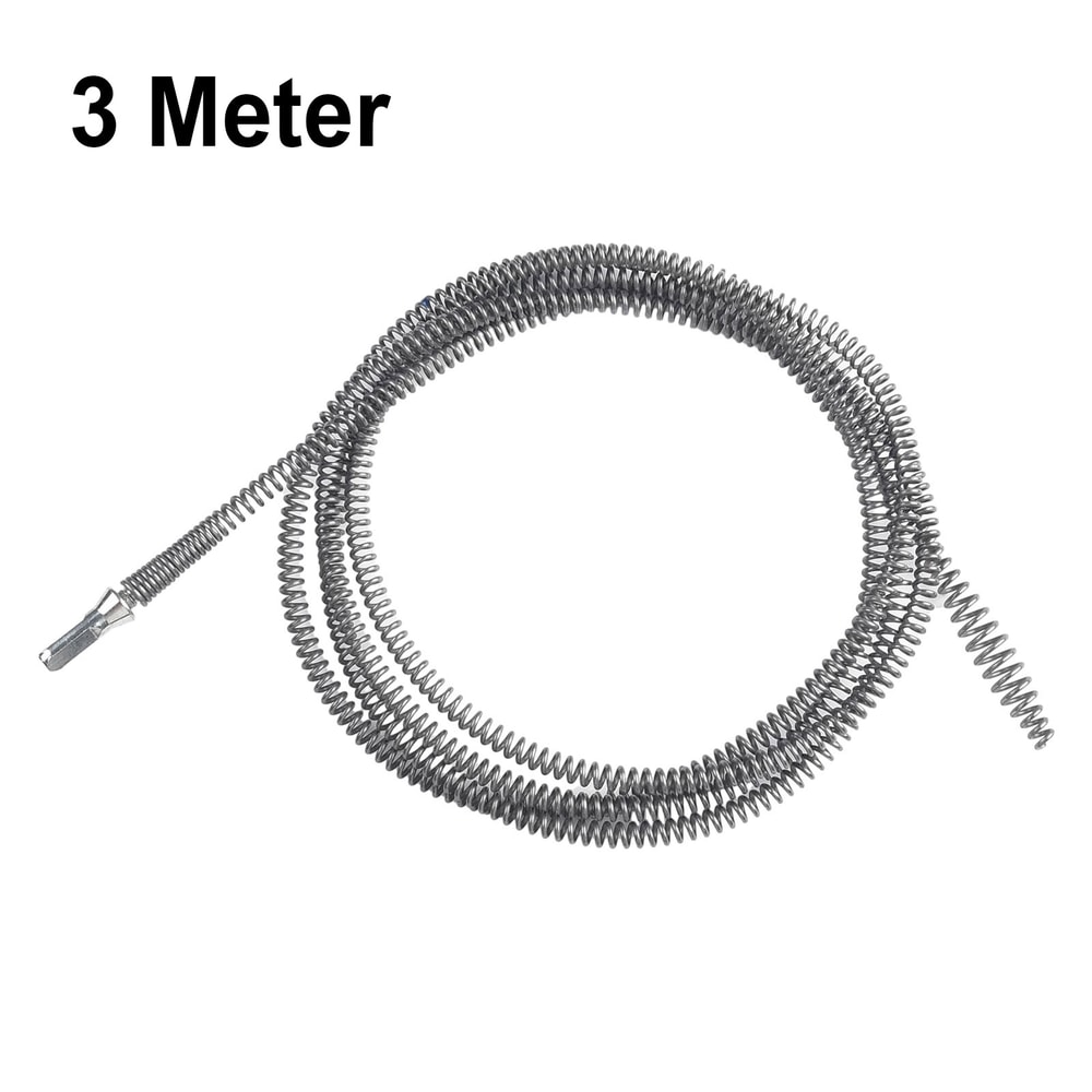 Manganese Steel Spring Head Unblocker Tool for Pipe Dredging, Bathroom Kitchen Drainer Cleaner