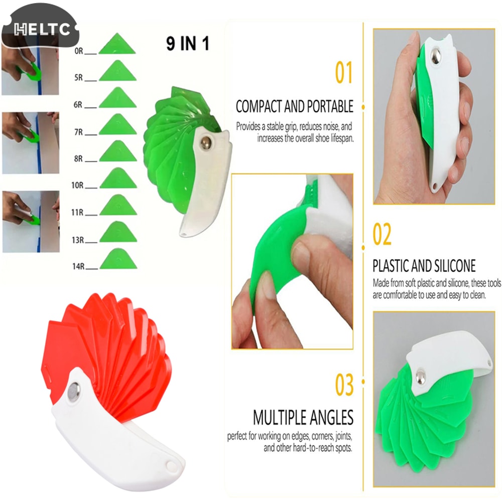 Glass Glue Scraper, Multi-function Applicator for Window & Tile Grout Edge Removal