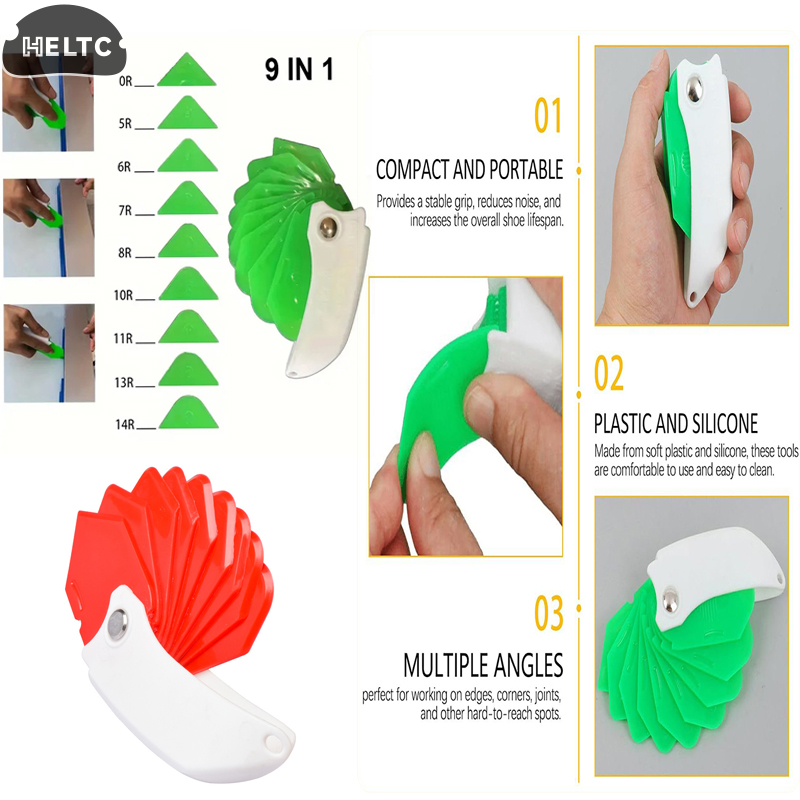 Glass Glue Scraper, Multi-function Applicator for Window & Tile Grout Edge Removal