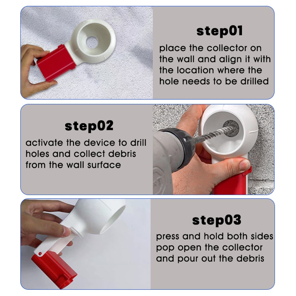 Electric Hammer Drilling Dust Cover Electric Drill Dust Stopper Household Drill Debris Catcher 3